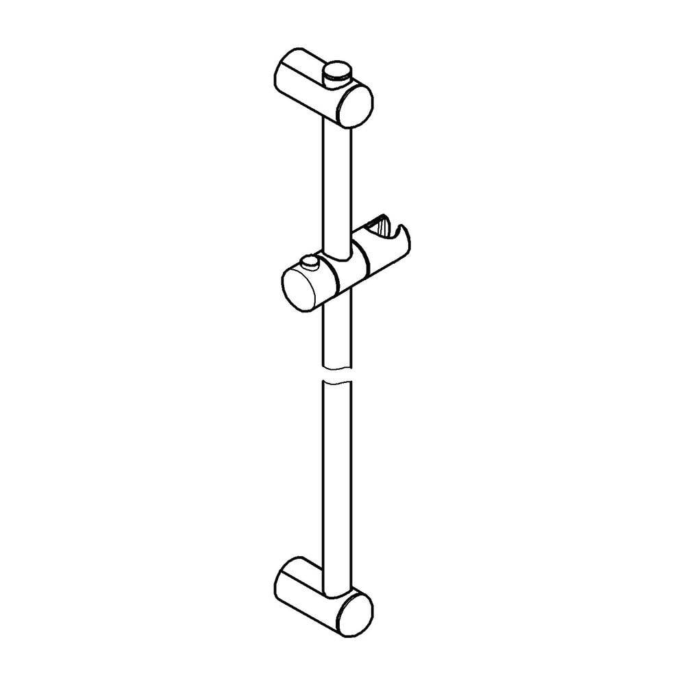 Grohe Euphoria Brausestange 900mm, mit variabler Wandhalterung, Chrom, 27500000-1
