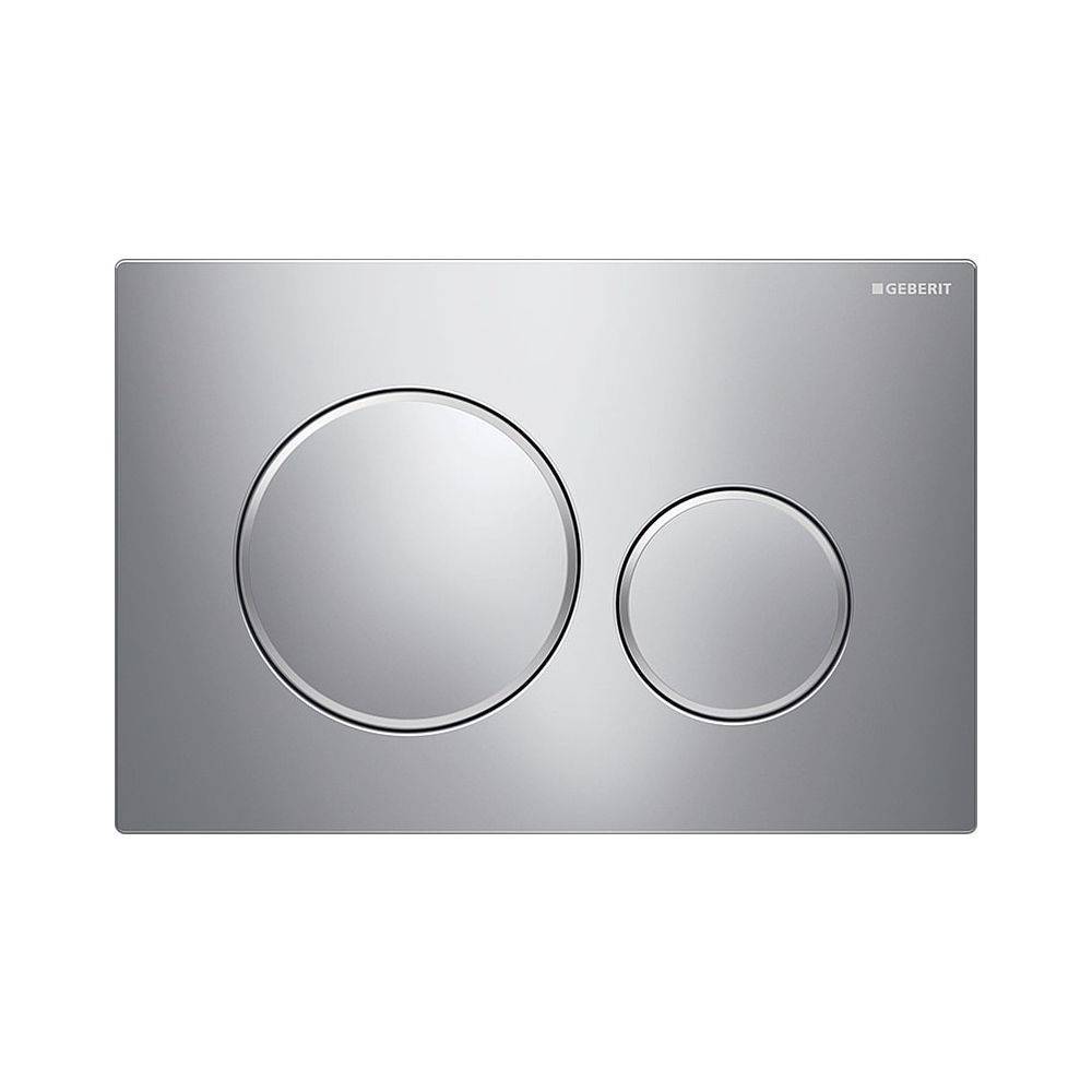 Geberit Drückerplatte Sigma20 mit 2-Mengen-Spülung, Hochglanz verchromt, Mattverchrom-0