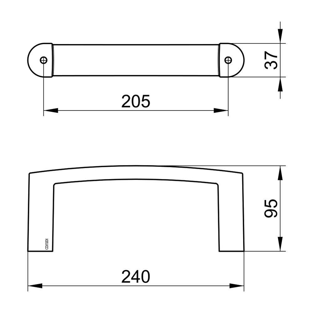 KEUCO Handtuchring Elegance 11621, verchromt-1