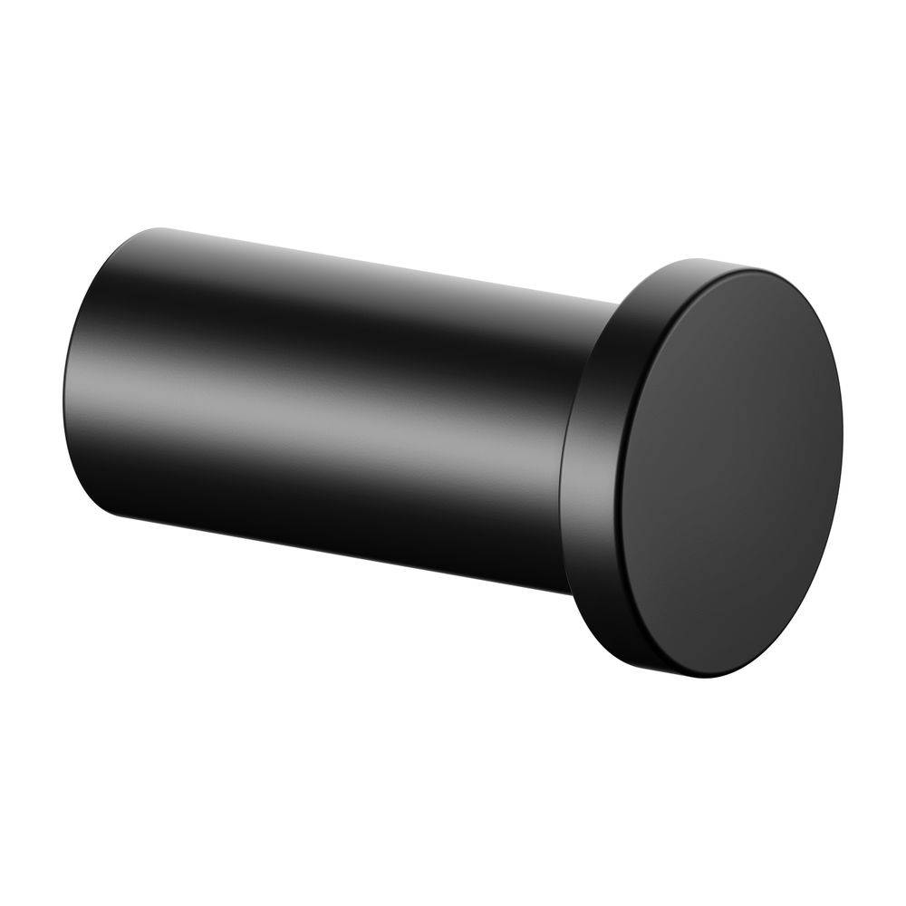 Keuco Plan Handtuchhaken 38mm, mit Befestigungsset, Schwarz matt, 14916370000