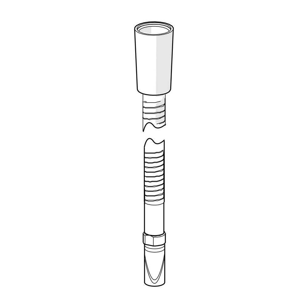 Hansa Schlauch, Brauseschlauch 59912281 Länge 1750mm, M12x1-1/2 Chrom-0