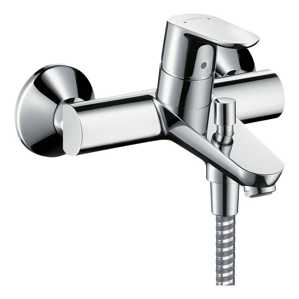 Hansgrohe Focus Einhebel-Wannenmischer Aufputz 19,8l/min, Chrom-0