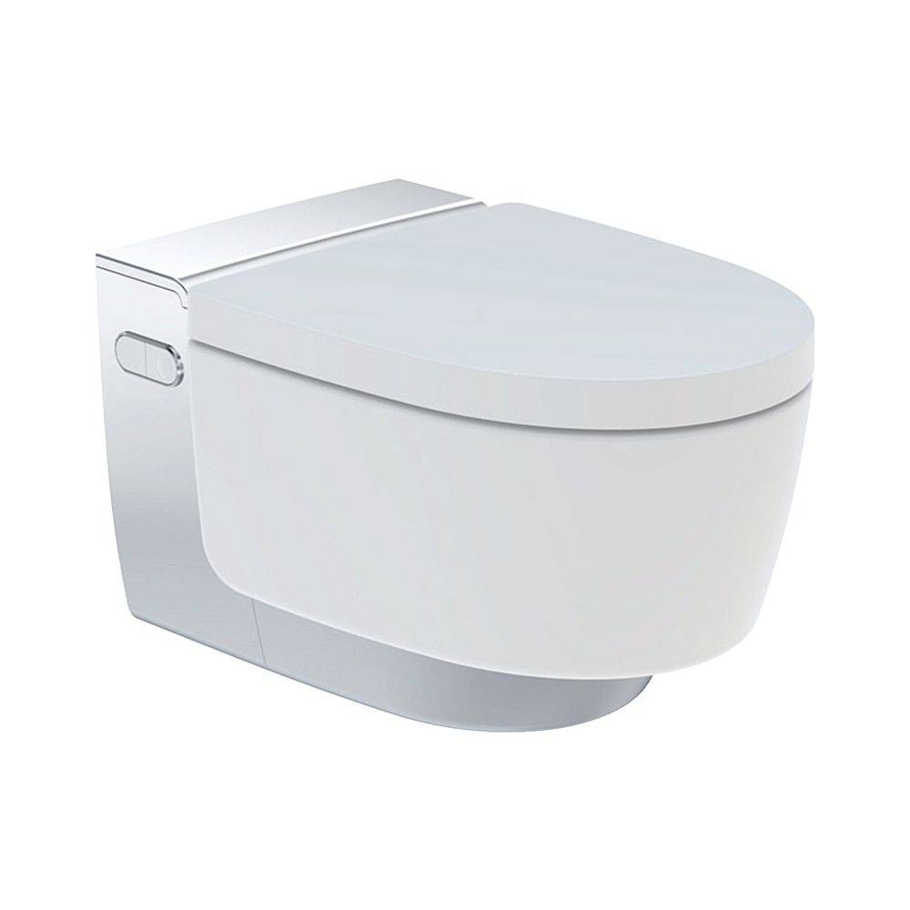 Geberit Dusch-WC AquaClean Mera Comfort, spülrandlos, KeraTect, Weiß/Chrom-0