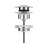 Grohe Ablaufgarnitur mit Klickverschluss, herausnehmbarer Stopfen, verschließbar, Chrom, 65807000