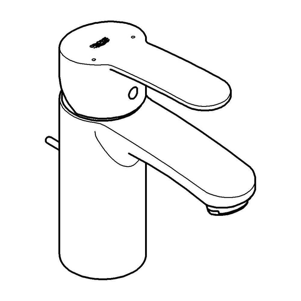 Grohe Eurostyle Cosmopolitan 1-Loch-Einhand-Waschtischbatterie, S-Size, 1 1/4" Zugstangen-Garnitur, Chrom, 3355220E-1