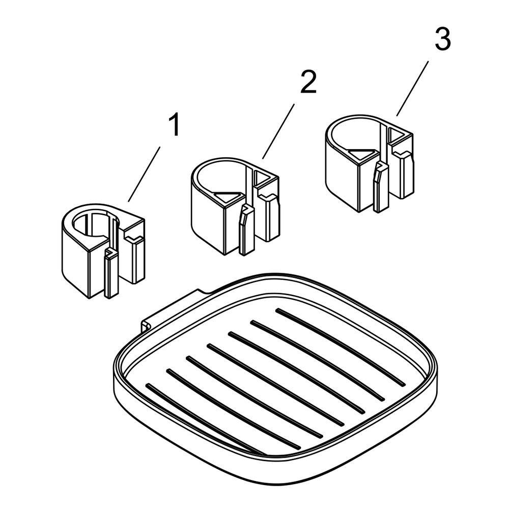 hansgrohe Casetta Seifenschale E, Chrom-1