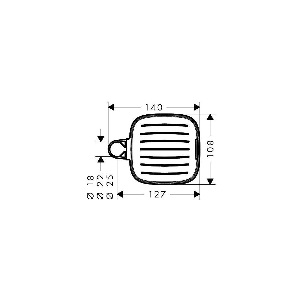 hansgrohe Casetta Seifenschale E, Chrom-2
