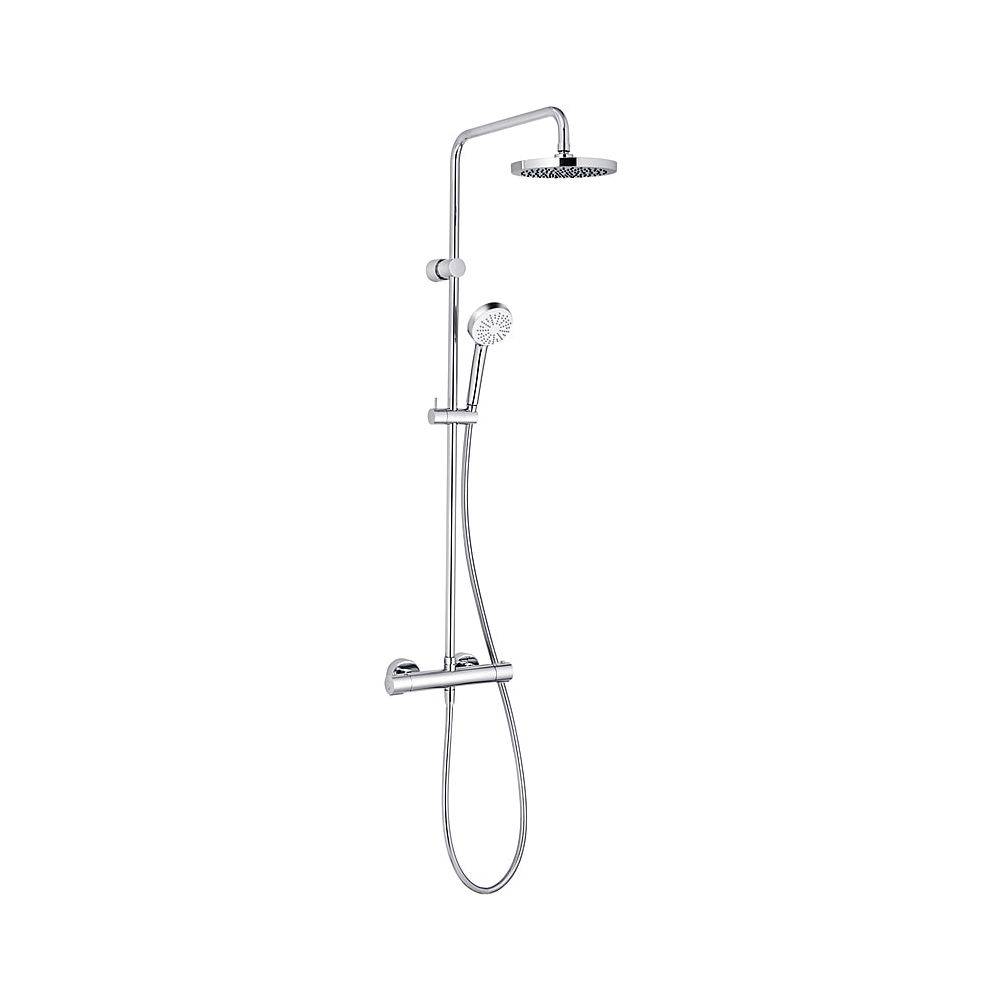 KLUDI LOGO BASIC THERMOSTAT DUAL SHOWER SYSTEM chrom-0