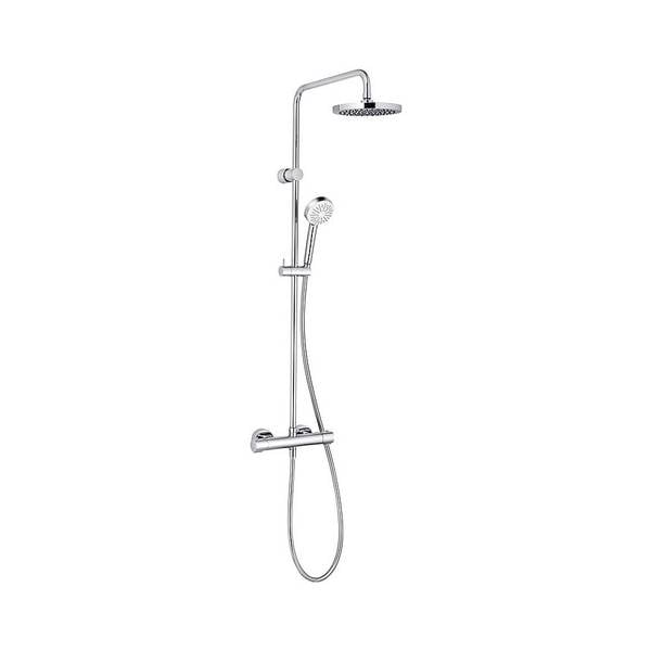 KLUDI LOGO BASIC THERMOSTAT DUAL SHOWER SYSTEM chrom