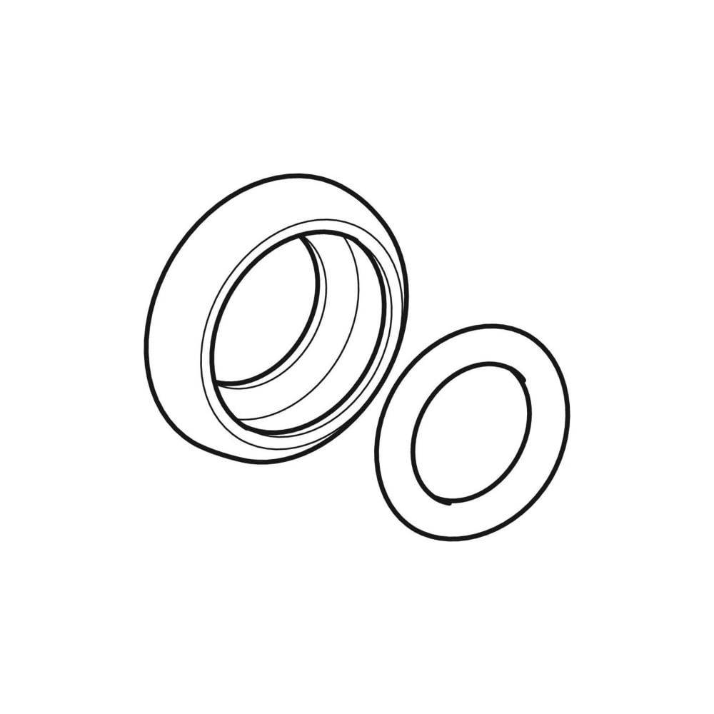 Geberit Spülbogenaußenverbinder Außendurchmesser 44mm, Alpinweiß, 119644111-2