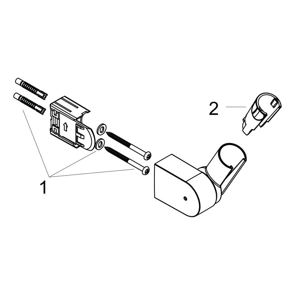 Hansgrohe Brausehalter Porter Vario, Chrom-1