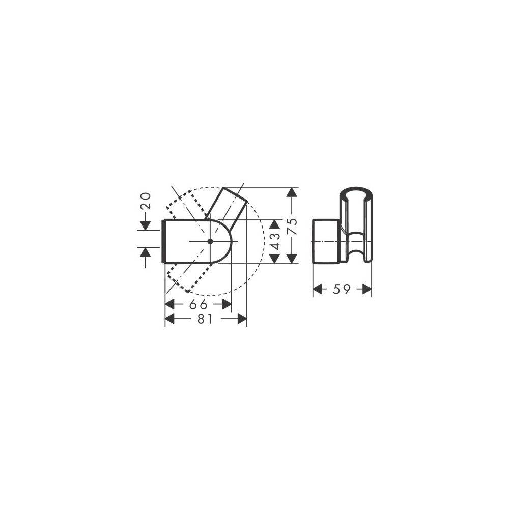 Hansgrohe Brausehalter Porter Vario, Chrom-2