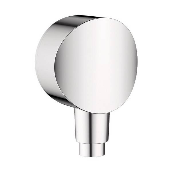 Hansgrohe FixFit Wandanschluss S, Rückflussverhinderer, Kunststoffanschlusswinkel, Chrom