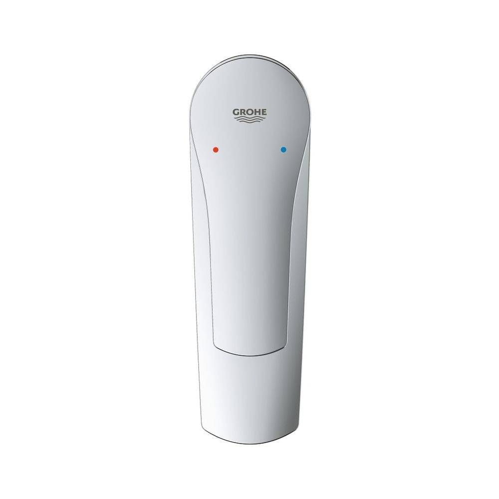 Grohe Eurosmart Einhand-Waschtischbatterie, S-Size, Temperaturbegrenzer, glatter Körper, Chrom, 32467003-1