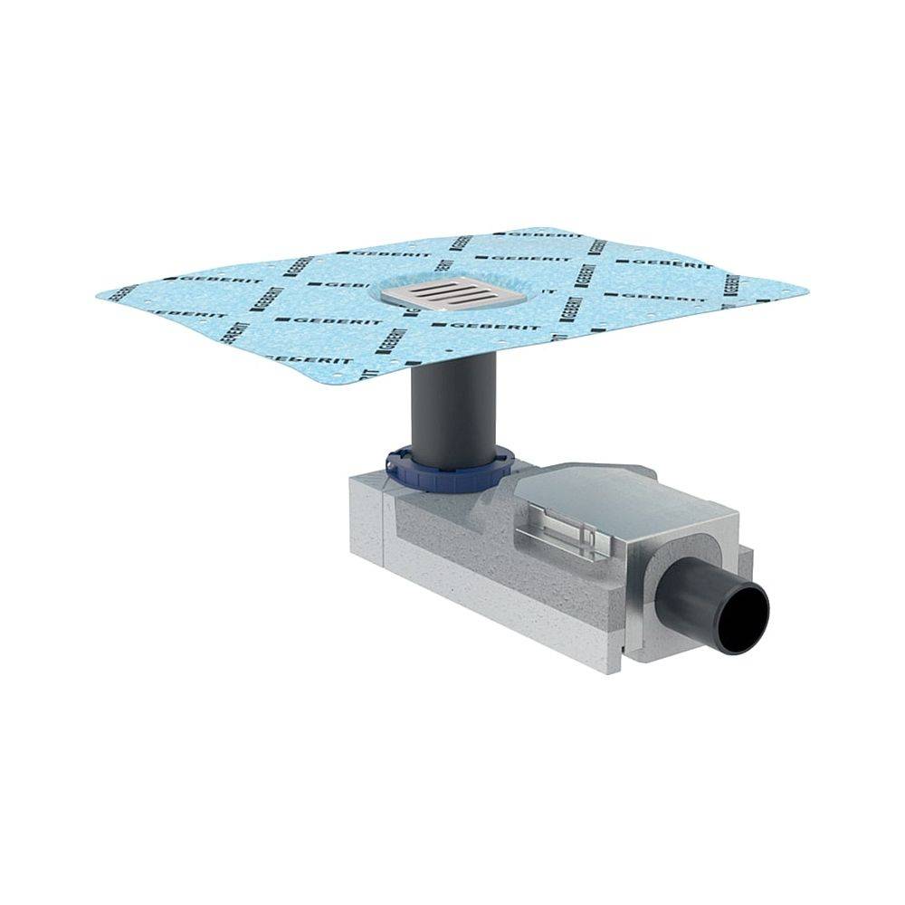Geberit CleanPoint Duschbodenablauf für Estrichhöhe am Einlauf 90-220mm Außendurchmesser 50mm