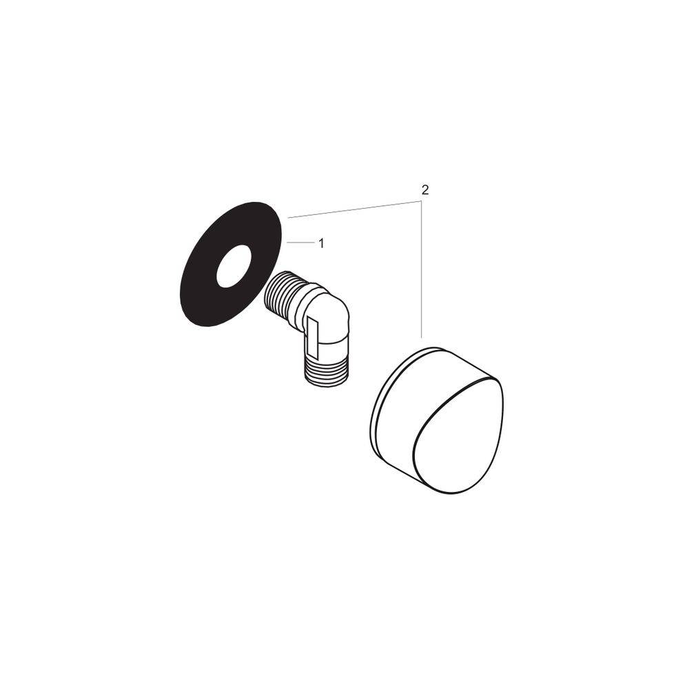 Hansgrohe Schlauchanschluß Fixfit S DN15 chrom-1