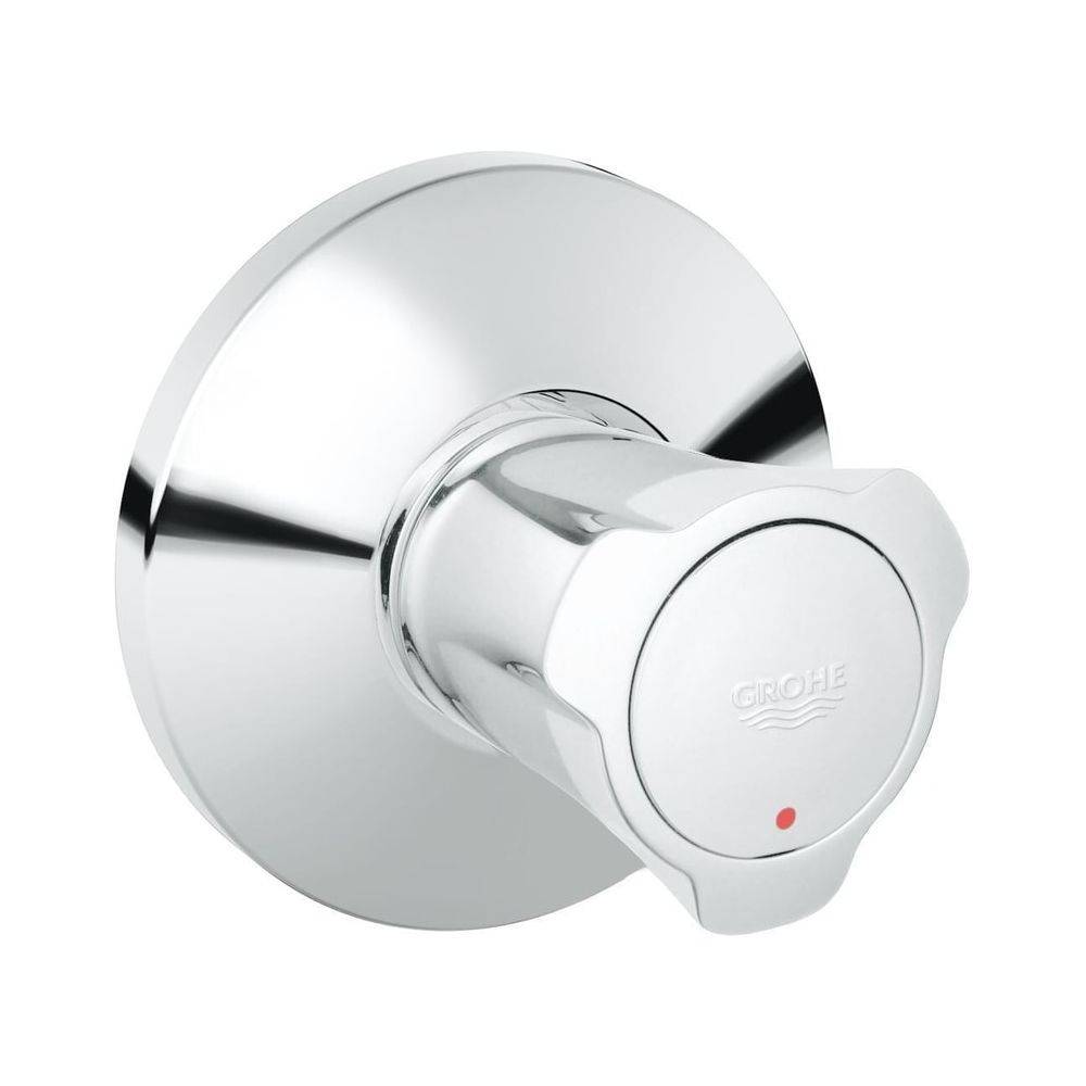 Grohe Costa Unterputzventil Oberbau, Einbautiefe stufenlos einstellbar 20-200mm, Rote Markierung, Chrom, 19807001-0