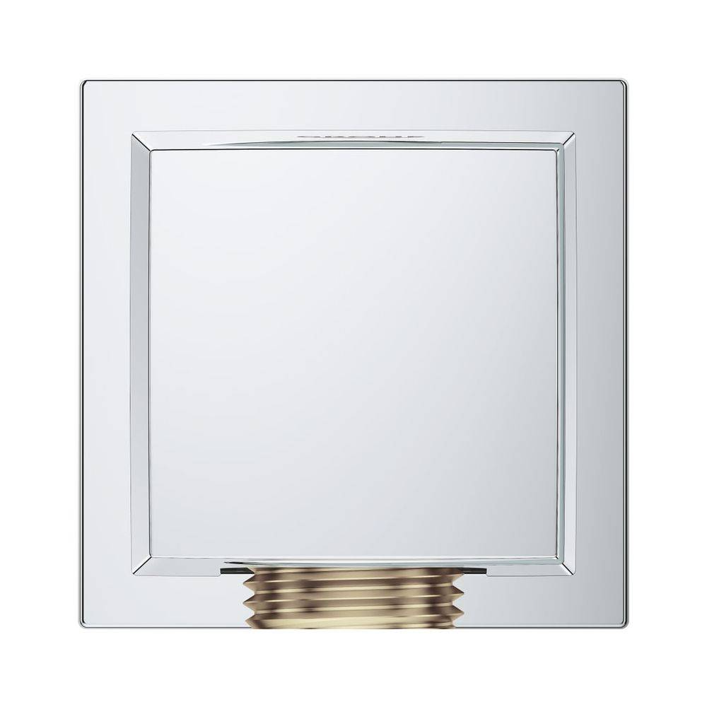Grohe Euphoria Cube Wandanschlussbogen mit Wandbrausehalter, Außengewinde, eigensicher, Chrom, 26370000-2