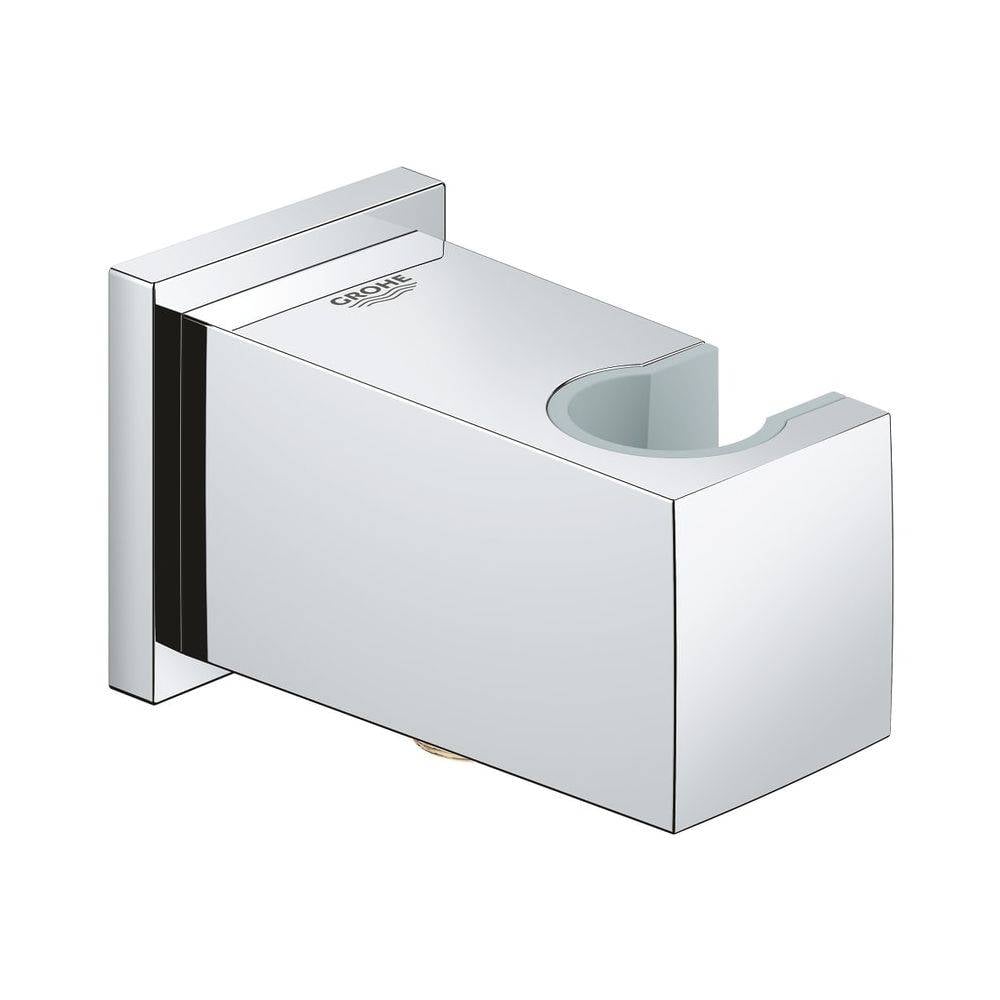 Grohe Euphoria Cube Wandanschlussbogen mit Wandbrausehalter, Außengewinde, eigensicher, Chrom, 26370000-3