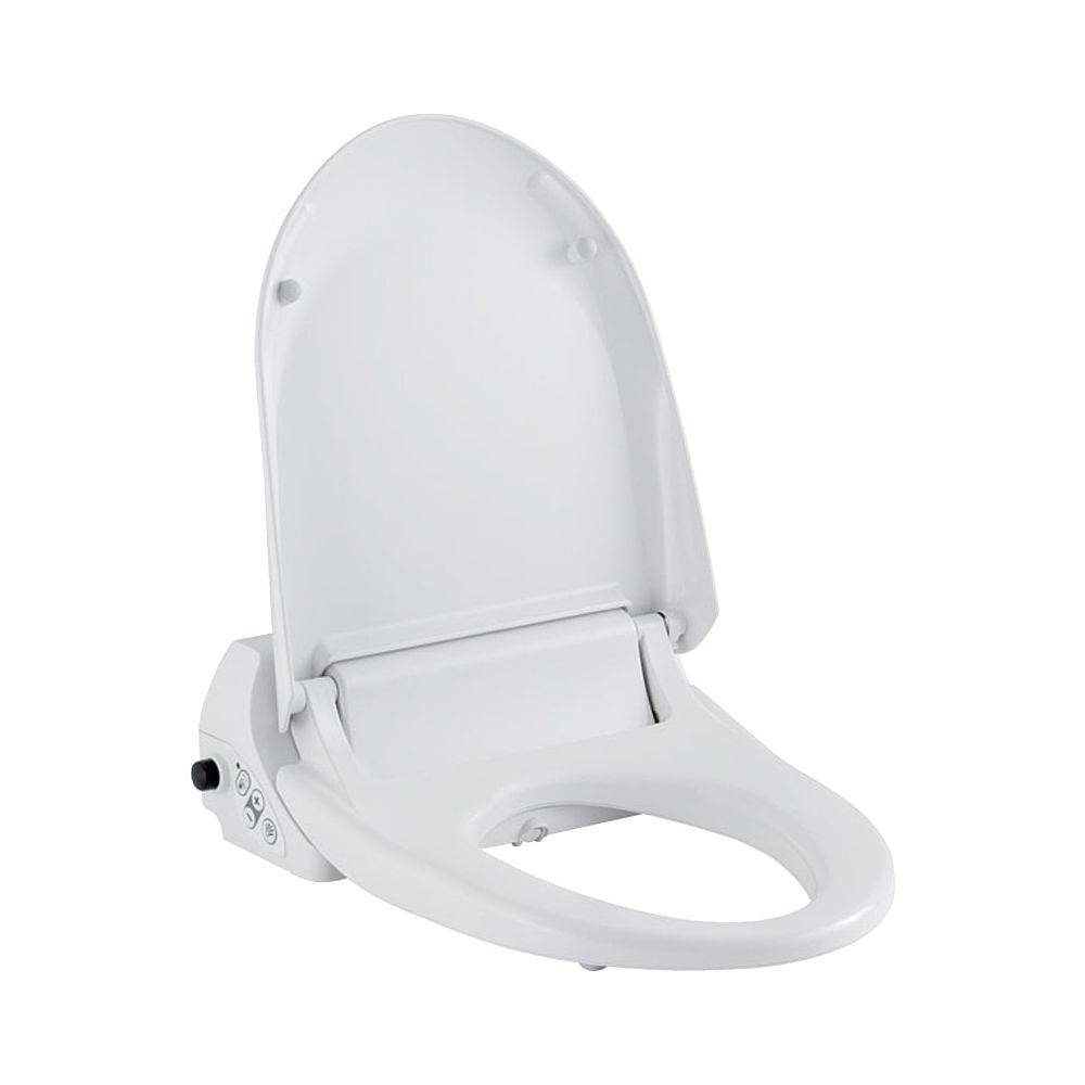Geberit AquaClean 4000 WC-Aufsatz, SoftClose, QuickRelease, Kunststoff, Alpinweiß, 15,5x40x50,5cm