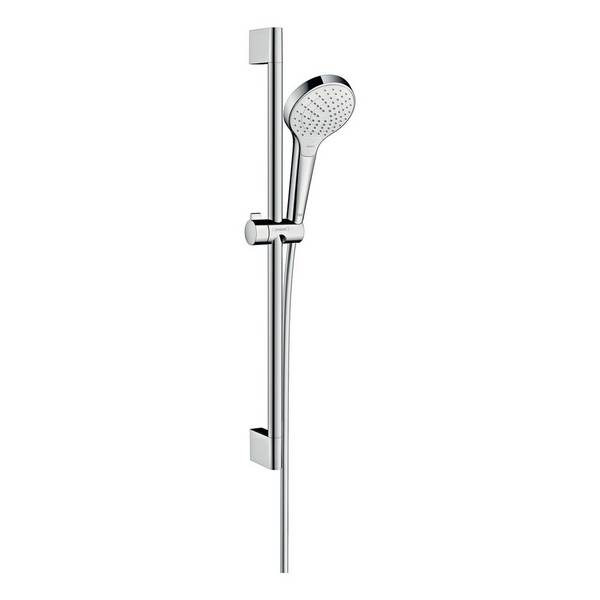 hansgrohe Croma Select S Brauseset 110mm Vario mit Brausestange 650mm 14,7l/min Weiß/Chrom