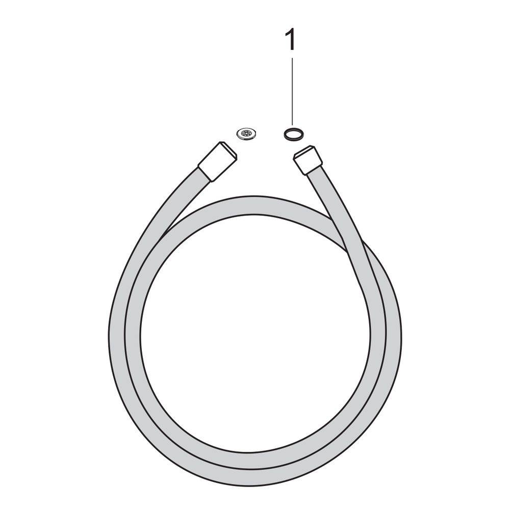 Hansgrohe Isiflex Brauseschlauch 80cm, Chrom, 28278000-1