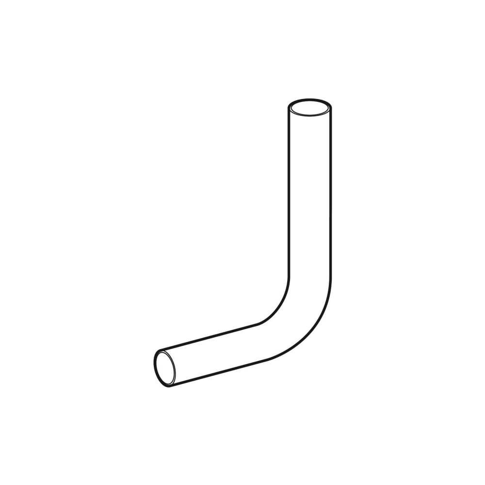 Geberit Spülbogen 90 Grad, 28x21cm, rechts gekröpft, Außendurchmesser 50mm, A 6cm, Alpinweiß-2