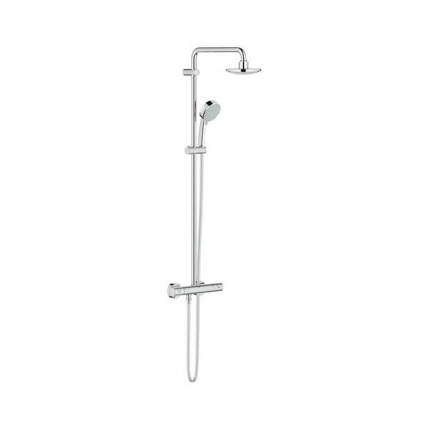 Grohe Tempesta Duschsystem C 160 mit Thermostat 390mm Duscharm, Chrom, 27922000