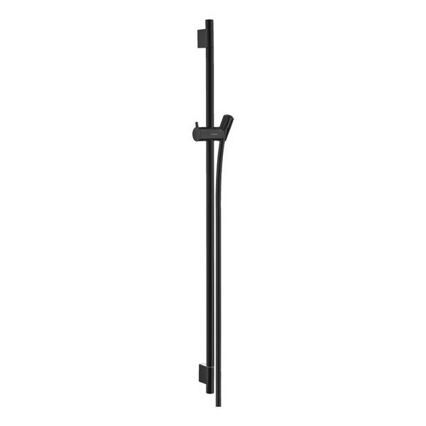 Hansgrohe Unica Brausestange S Puro 90cm, Isiflex Brauseschlauch 160cm, Mattschwarz