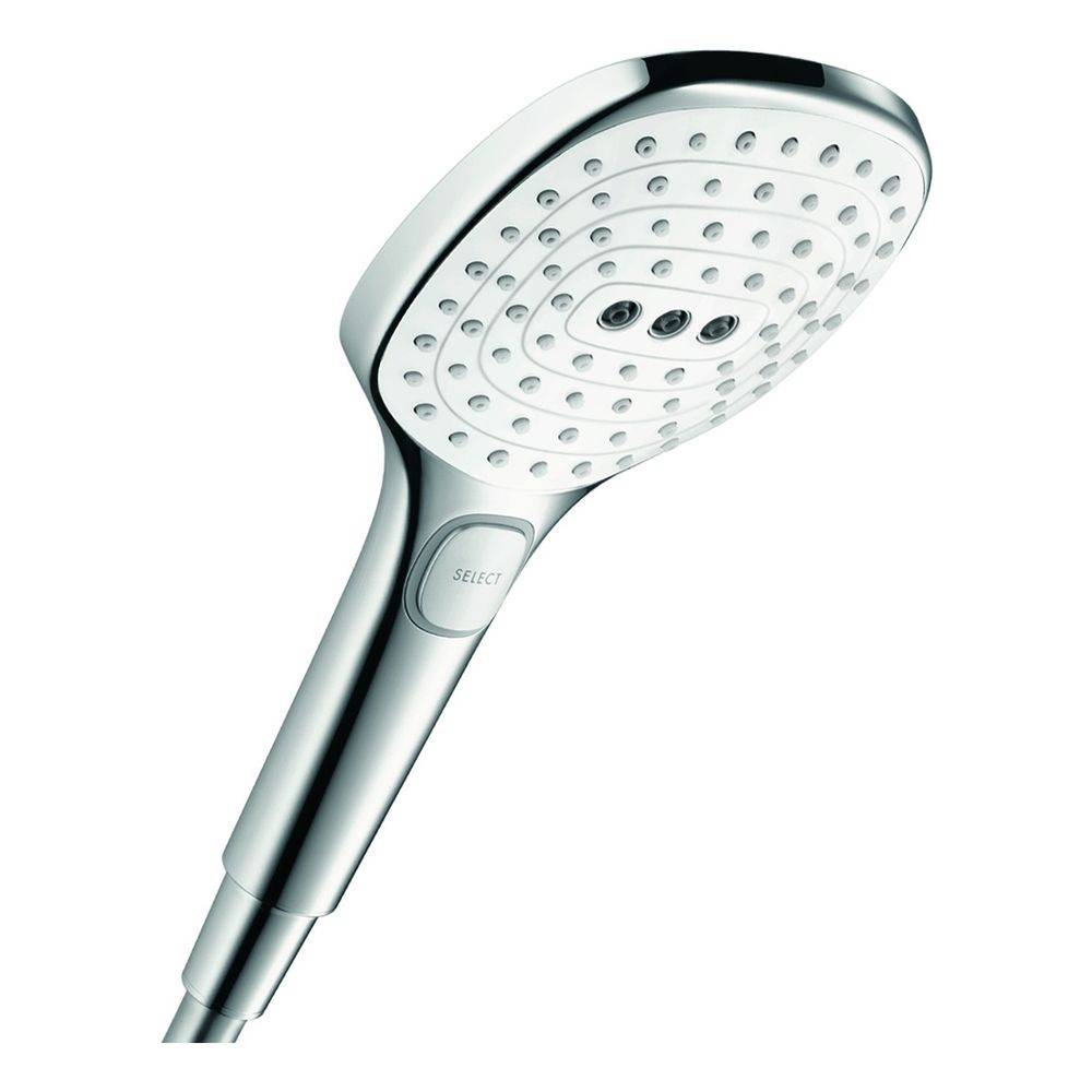 Hansgrohe Raindance Select E Handbrause 120mm, 14,4l/min, 3jet, Weiß/Chrom-0