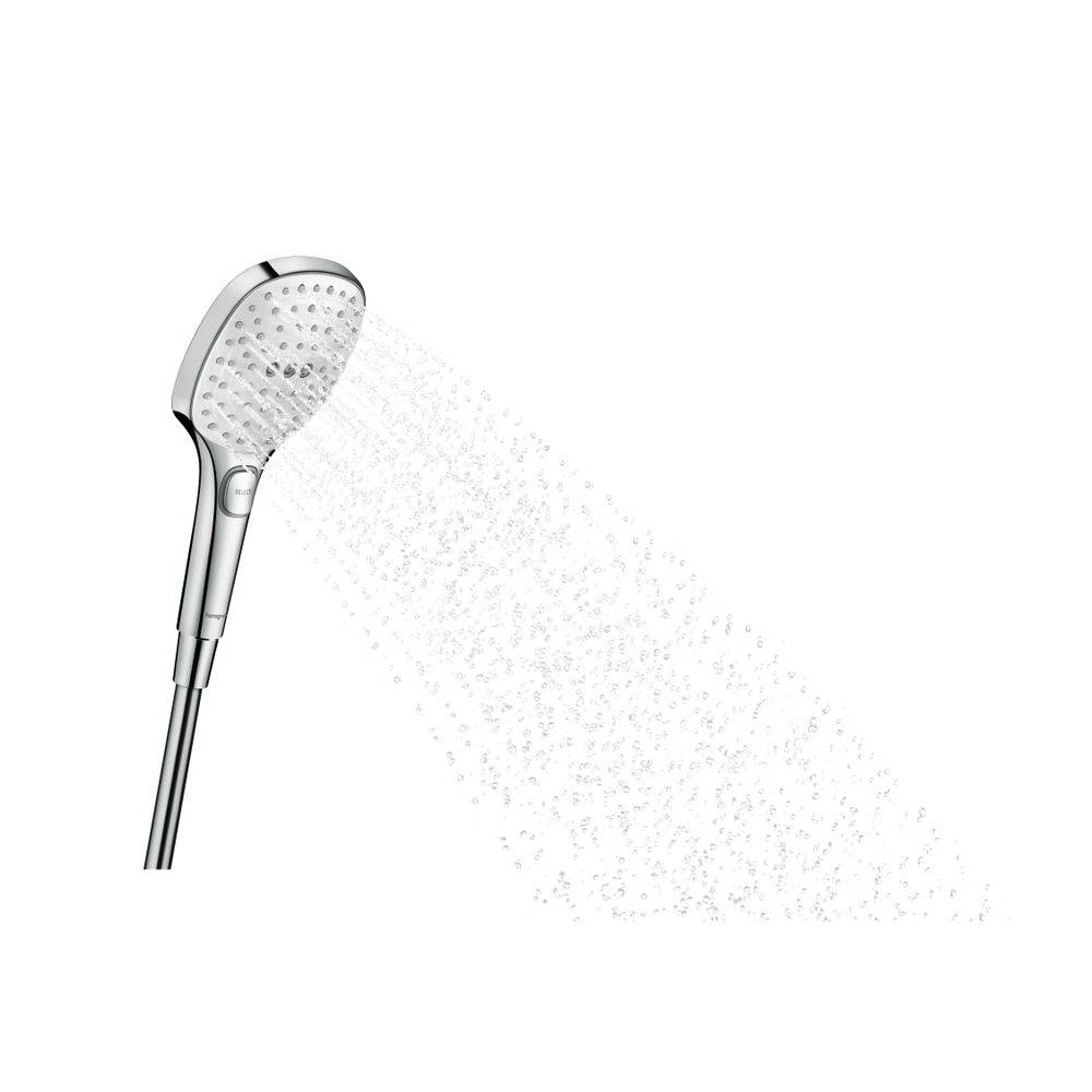 Hansgrohe Raindance Select E Handbrause 120mm, 14,4l/min, 3jet, Weiß/Chrom-1