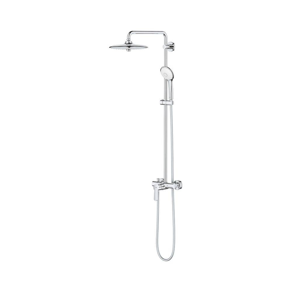 Grohe Euphoria 260 Duschsystem mit Aufputz-Einhand-Brausebatterie, Wandmontage, Brausearm 450mm, Chrom, 27473002-0