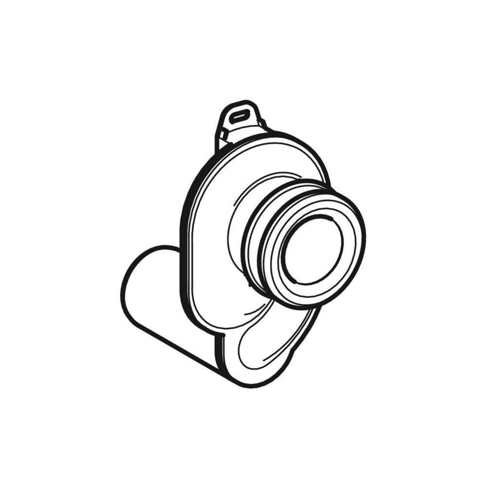 Geberit Urinalgeruchsverschluss Abgang horizontal Außendurchmesser 50mm, Alpinweiß-3