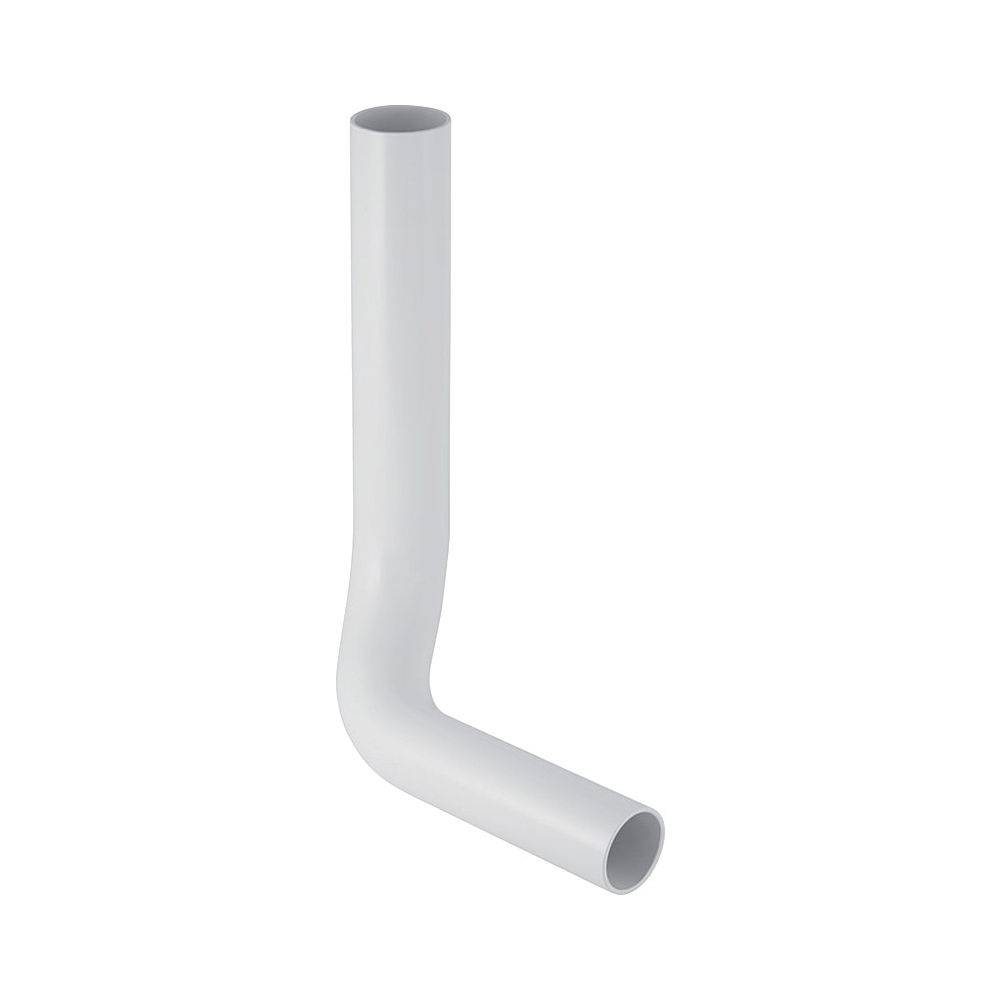 Geberit Spülbogen 90 Grad, 28x21cm, links gekröpft, Außendurchmesser 50mm, A 6cm, Alpinweiß-0