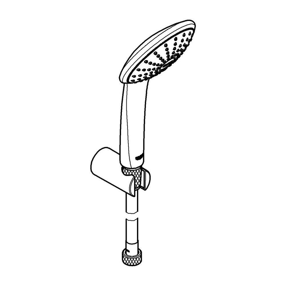 Grohe Euphoria 110 Mono Wandhalterset, 1 Strahlart, max. Durchfluss bei 3 bar 21,7 l/min, Chrom, 27354000-1