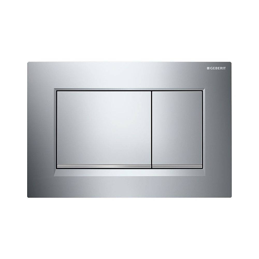 Geberit Drückerplatte Sigma20 mit 2-Mengen-Spülung, Hochglanz verchromt, Mattverchromt-0