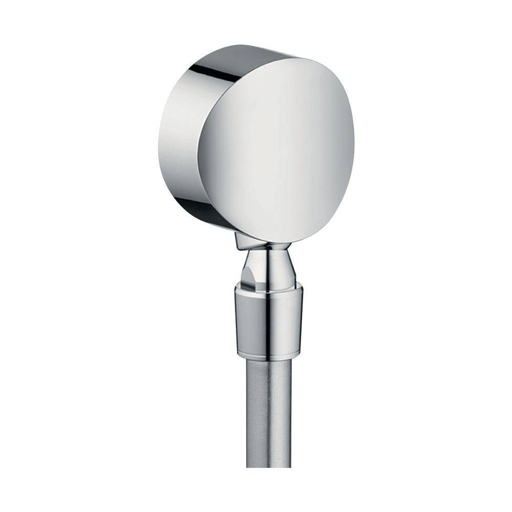 Hansgrohe FixFit Wandanschluss S, Rückflussverhinderer, Kugelgelenk, Chrom