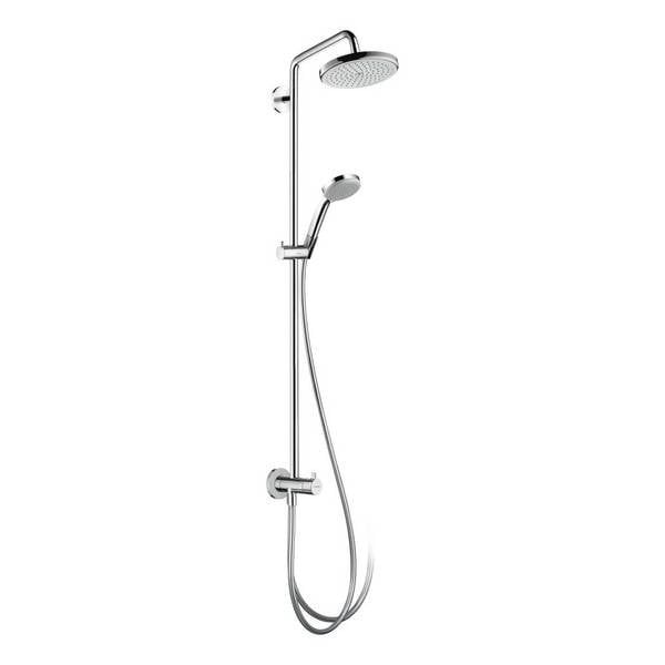 hansgrohe Croma Showerpipe 220mm 1jet 18,5l/min Reno, Chrom