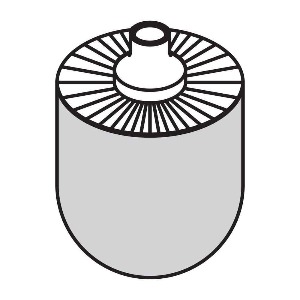 HEWI WC-Bürstenkopf, 1 Stück, für Systeme 100, 800, 800 K, 805 815-1