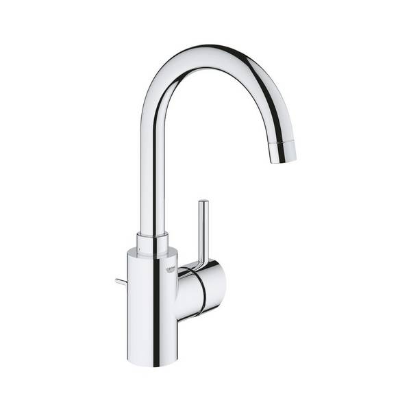 Grohe Concetto Einhand-Waschtischbatterie, L-Size, Bogenauslauf, Chrom, 32629002