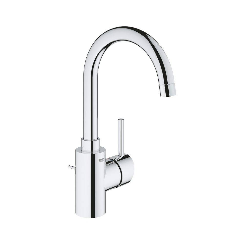 Grohe Concetto Einhand-Waschtischbatterie, L-Size, Bogenauslauf, Chrom, 32629002-0