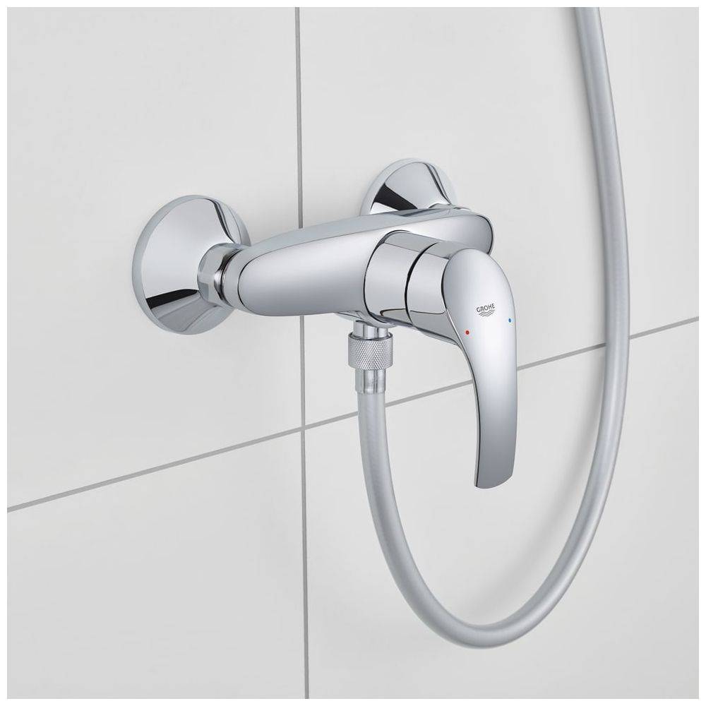 Grohe Eurosmart Einhand-Brausebatterie, Wandmontage, Chrom, 33555002-1