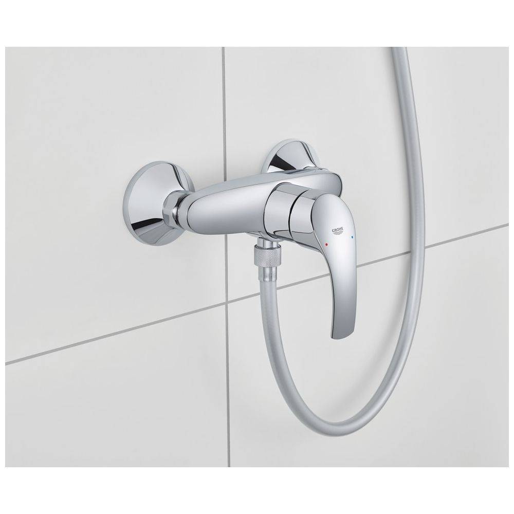 Grohe Eurosmart Einhand-Brausebatterie, Wandmontage, Chrom, 33555002-2