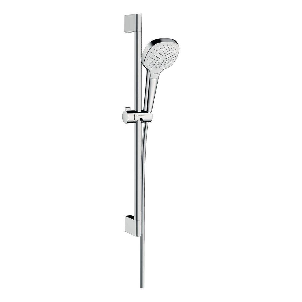 hansgrohe Croma Select E Brauseset 110mm Vario 14,7l/min mit Brausestange 650mm, Weiß/Chrom-0