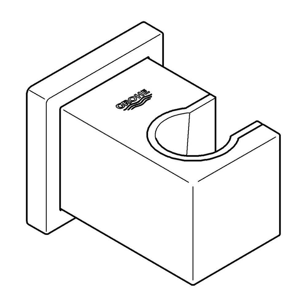 Grohe Euphoria Cube Wandbrausehalter, Chrom, 27693000-2