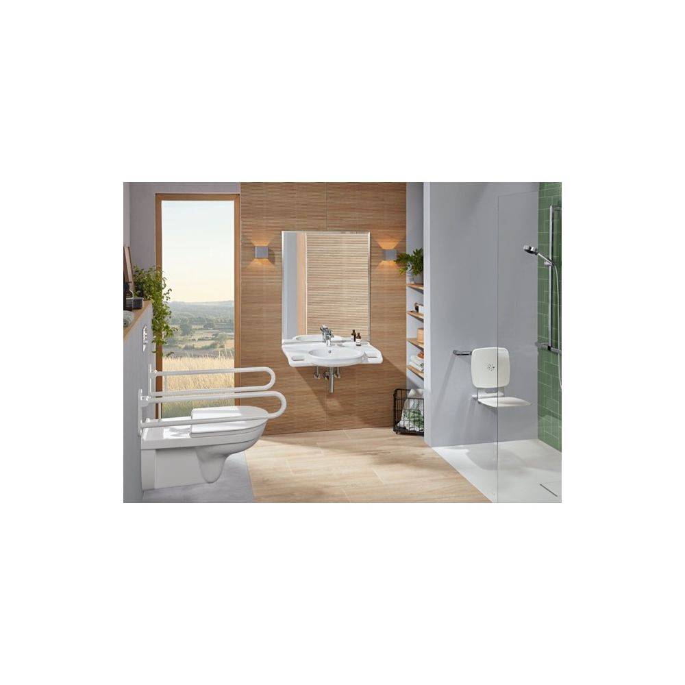 Villeroy & Boch WC-Sitz ViCare 369x459x49mm Oval SoftClosing QuickRelease, Weiß Alpin AntiBac-2