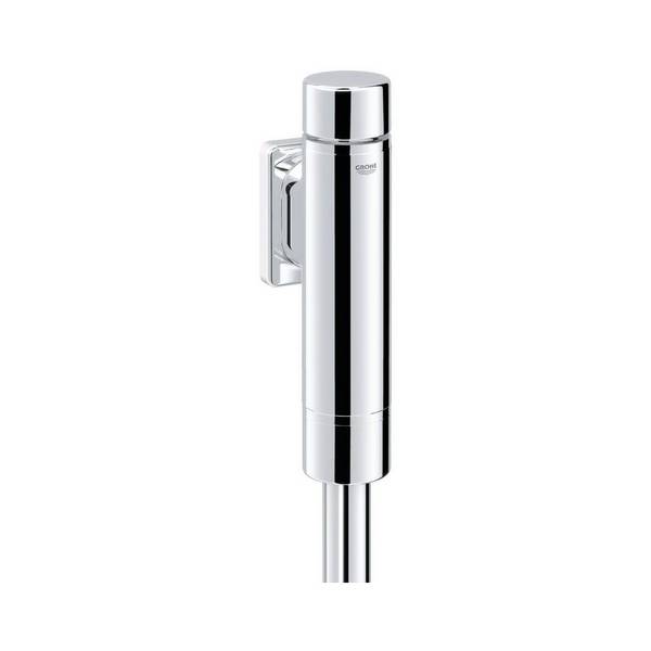 Grohe Rondo A.S. WC-Druckspüler DN 20, ohne Vorabsperrung, für Flach- und Tiefspül-WC, Chrom, 37347000