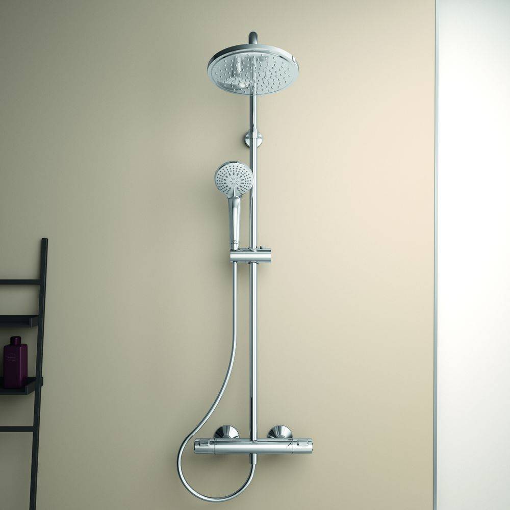 Ideal Standard Duschsystem Ceratherm T25 mit Brausethermostat Chrom-1