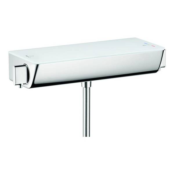 Hansgrohe Ecostat Select Brausethermostat Aufputz, 16,4l/min, Weiß/Chrom