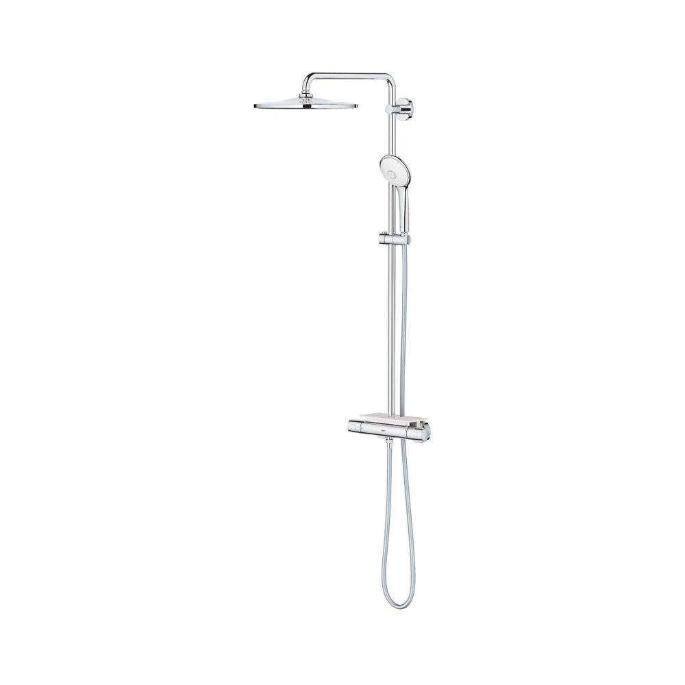 Grohe Euphoria System 310 Duschsystem mit Aufputz-Thermostatbatterie, Wandmontage, Chrom, 26075001-0
